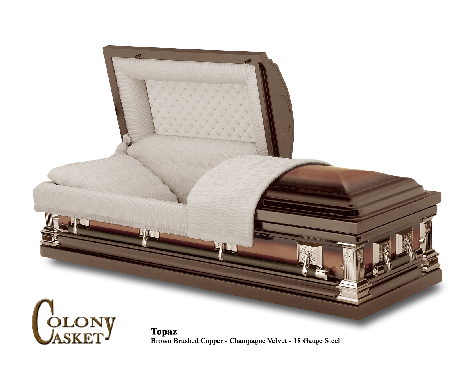 Topaz (Dartmouth) Brown Brush Copper